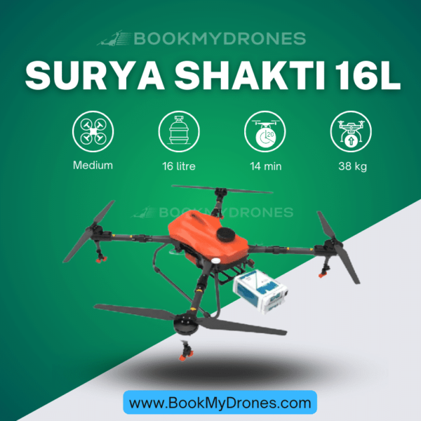 Surya Shakti 16L-The Smart ‘Kisaan’ Drone_BookMyDrones.com